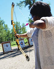 Learn how to hunt or target shoot with a bow and arrow